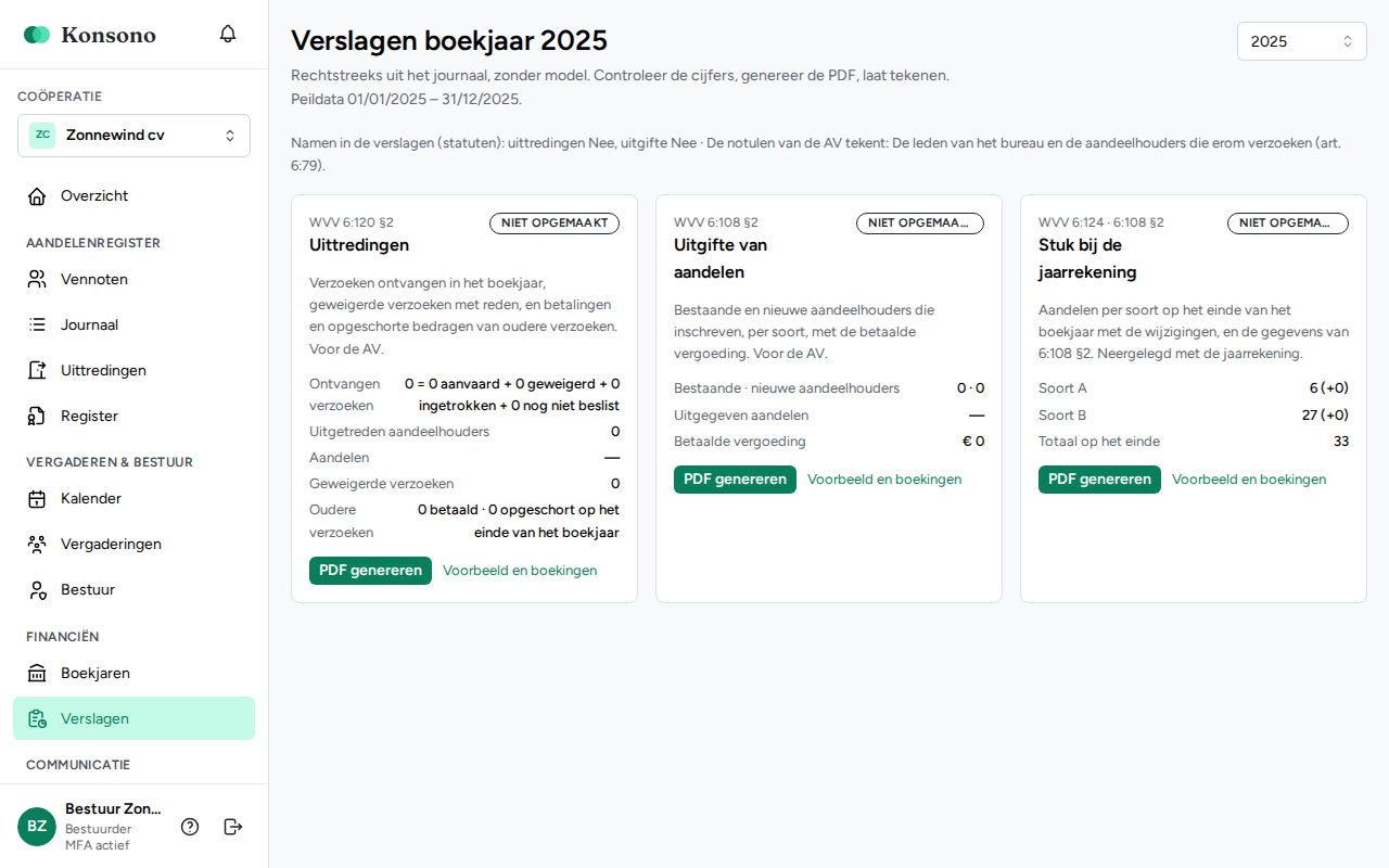 Verslagen